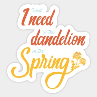 Dandelion in the spring Sticker